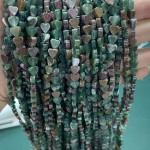 No_1007_Natural Indian Agate Flat Heart_6mm_(Sold Per Strand)