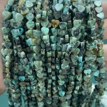 No_1026_Natural African Turquoise Flat Heart_6mm_(Sold Per Strand)