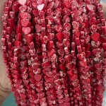 No_1038_Synthetic Red Imperial Jasper Flat Heart_6mm_(Sold Per Strand)