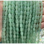 No_1065_Natural Green Aventurine Rice Beads_5*8mm_(Sold Per Strand)