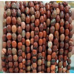 No_1067_Natural Red Poppy Jasper Rice Beads_5*8mm_(Sold Per Strand)