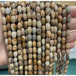 No_1072_Natural Picture Jasper Rice Beads_5*8mm_(Sold Per Strand)