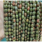 No_1077_Natural Unakite Rice Beads_5*8mm_(Sold Per Strand)