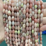 No_1079_Natural Red Cotton Agate Rice Beads_5*8mm_(Sold Per Strand)