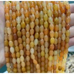 No_1086_Natural Red Aventurine Rice Pearl_5*8mm_(Sold Per Strand)