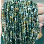 No_118_Natural Indian Agate Flat Oval Bead_6*4mm _(Sold Per Strand)