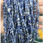 No_132_Natural Blue Spot Jasper Flat Oval Bead_6*4mm _(Sold Per Strand)