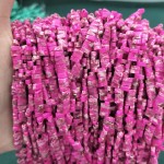 No_200_Synthetic Rose Red Imperial Jasper Double Hole Square Bead_5*2mm_(Sold Per Strand)