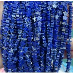 No_1122_Synthetic Deep Blue Imperial Jasper Five Pointed Star_6mm_(Sold Per Strand)