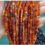 No_1123_Natural Red Agate Five Pointed Star_6mm_(Sold Per Strand)