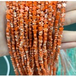 No_1131_Synthetic Orange Imperial Jasper Five Pointed Star_6mm_(Sold Per Strand)