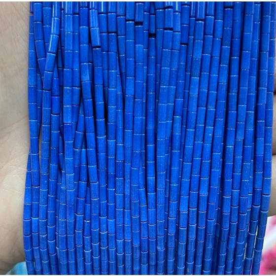 No_1147_Synthetic Lapis Lazuli Round Tube_2*4mm_(Sold Per Strand)