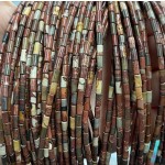 No_1156_Natural Red Jasper Round Tube_2*4mm_(Sold Per Strand)