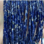 No_1164_Natural Blue Lace Agate Round Tube_2*4mm_(Sold Per Strand)