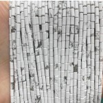 No_1177_Natural White Turquoise Round Tube_2*4mm_(Sold Per Strand)