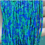 No_1187_Synthetic Chrysocolla Round Tube_2*4mm_(Sold Per Strand)