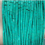No_1216_Synthetic Green Stone Round Tube_2*4mm_(Sold Per Strand)