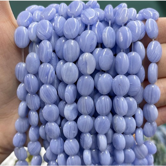 No_1237_Synthetic Purple Agate Egg Shaped Bead_8*10mm_(Sold Per Strand)