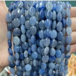 No_1243_Natural Blue Aventurine Egg Shaped Bead_8*10mm_(Sold Per Strand)