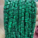 No_1284_Synthetic Malachite Rectangle_6*8mm_(Sold Per Strand)