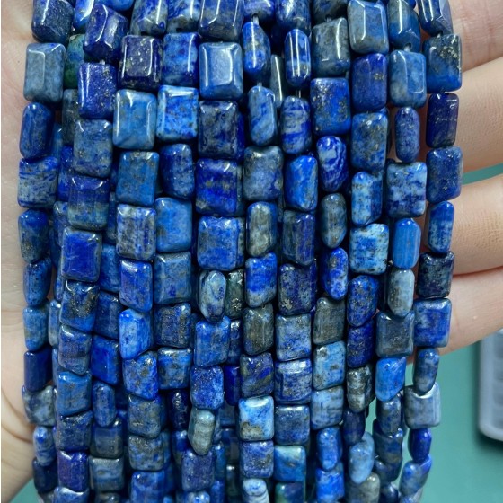No_1292_Enhanced Lapis Lazuli Rectangle_6*8mm_(Sold Per Strand)