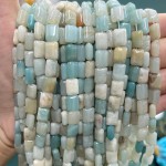 No_1294_Natural Amazonite Rectangle_6*8mm_(Sold Per Strand)