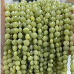 No_1340_Natural Light Southern Jade Coin Beads_6mm_(Sold Per Strand)