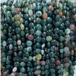 No_1341_Natural Indian Chicken Blood Agate Coin Beads_6mm_(Sold Per Strand)