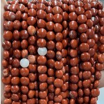 No_1353_Natural Red Jasper Coin Beads_6mm_(Sold Per Strand)