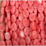 No_1364_Synthetic Rhodochrosite Egg Shaped Bead_10*14mm_(Sold Per Strand)