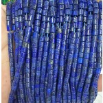 No_1412_Enhanced Lapis Lazuli Cylinder_4*4mm_(Sold Per Strand)