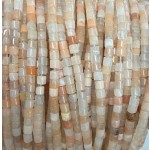 No_1441_Natural Ice Transparent Pink Aventurine Cylinder_4*4mm_(Sold Per Strand)