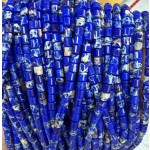 No_1443_Synthetic Dark Blue Imperial Jasper Cylinder_4*4mm_(Sold Per Strand)