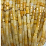 No_1464_Yellow Jade Cylinder_4*4mm_(Sold Per Strand)