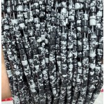 No_1465_Natural Snowflake Stone Cylinder_4*4mm_(Sold Per Strand)
