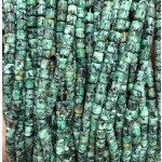 No_1466_Enhanced African Turquoise Cylinder_4*4mm_(Sold Per Strand)