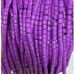 No_1490_Synthetic Purple Stone Cylinder_4*4mm_(Sold Per Strand)