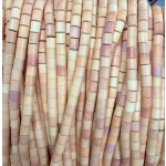 No_1495_Synthetic Orange Pink Stone Cylinder_4*4mm_(Sold Per Strand)