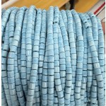 No_1501_Light Porcelain Blue Glass Cylinder_4*4mm_(Sold Per Strand)