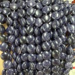 No_1520_Synthetic Blue Sandstone Coin Beads_10mm_(Sold Per Strand)