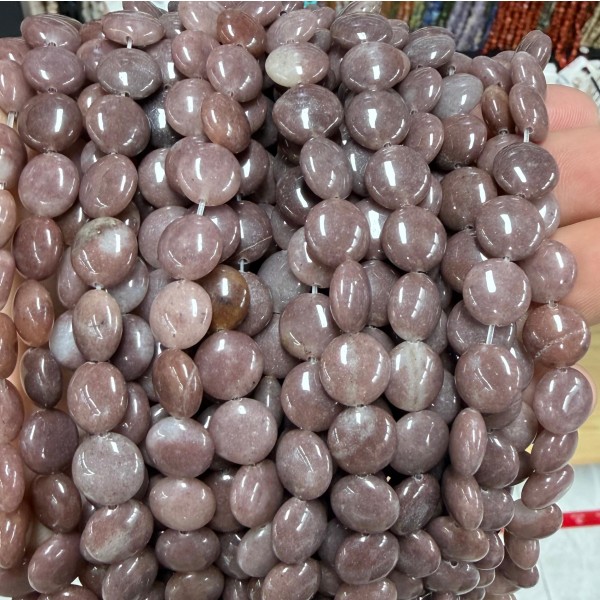 No_1524_Natural Purple Aventurine Coin Beads_10mm_(Sold Per Strand)