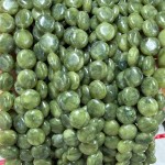 No_1525_Natural Dark Southern Jade Coin Beads_10mm_(Sold Per Strand)