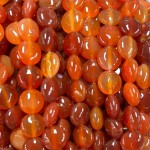 No_1529_Natural Red Agate Coin Beads_10mm_(Sold Per Strand)