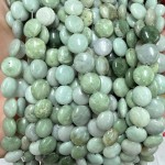 No_1536_Natural Lushan Jade Coin Beads_10mm_(Sold Per Strand)