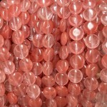 No_1543_Synthetic Watermelon Red Crystal Coin Beads_10mm_(Sold Per Strand)