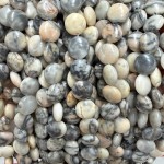 No_1546_Natural Pink Zebra Jasper Coin Beads_10mm_(Sold Per Strand)