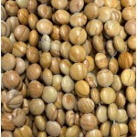 No_1571_Natural Yellow Picture Jasper Coin Beads_8mm_(Sold Per Strand)