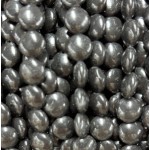 No_1577_Natural Black Stone Coin Beads_8mm_(Sold Per Strand)