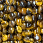 No_1589_Natural Yellow Tiger Eye Stone Coin Beads_8mm_(Sold Per Strand)