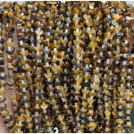 No_1601_Natural Yellow Tiger Eye Stone Center Drilled (short) Crescent Bead_4mm_(Sold Per Strand)